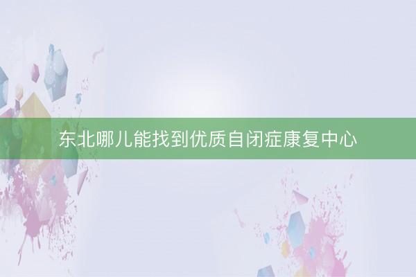 东北哪儿能找到优质自闭症康复中心
