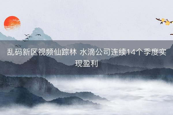 乱码新区视频仙踪林 水滴公司连续14个季度实现盈利