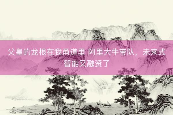 父皇的龙根在我甬道里 阿里大牛带队，未来式智能又融资了