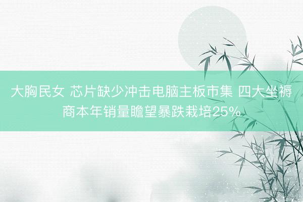 大胸民女 芯片缺少冲击电脑主板市集 四大坐褥商本年销量瞻望暴跌栽培25%