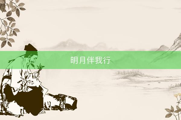 明月伴我行